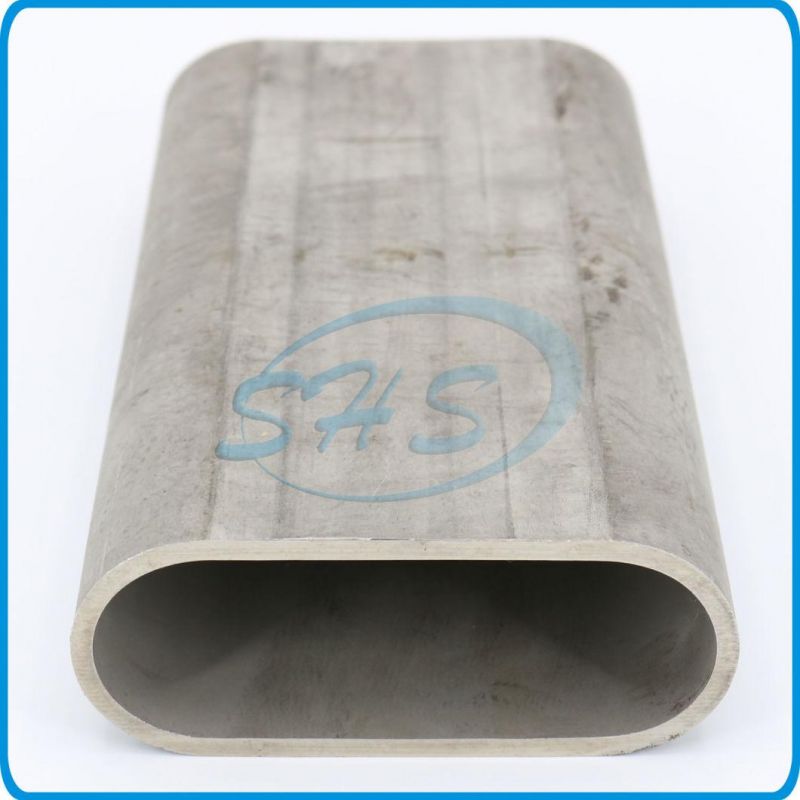 Stainless Steel Flat Sided Oval Pipes (Tubes) in Mirror Finish for Furniture