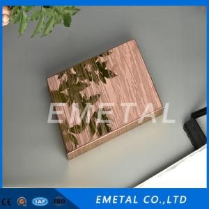 Inox 201 316L 304 430 PVC Color Plating Cold Rolled Stainless Steel Plate Etch Embossed Stainless Steel Sheet