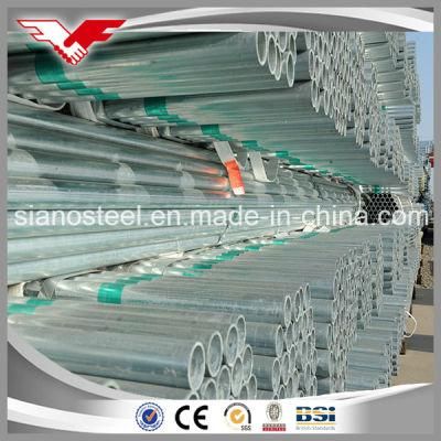Gi Pipe Standard Sizes BS1387 Hot Dipped Galvanized Steel Pipe in High Demand
