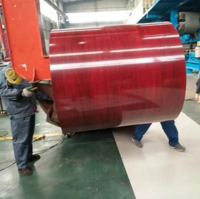 Factory Stock PVC Film Covered PPGL Prepainted Galvalume Steel Coil