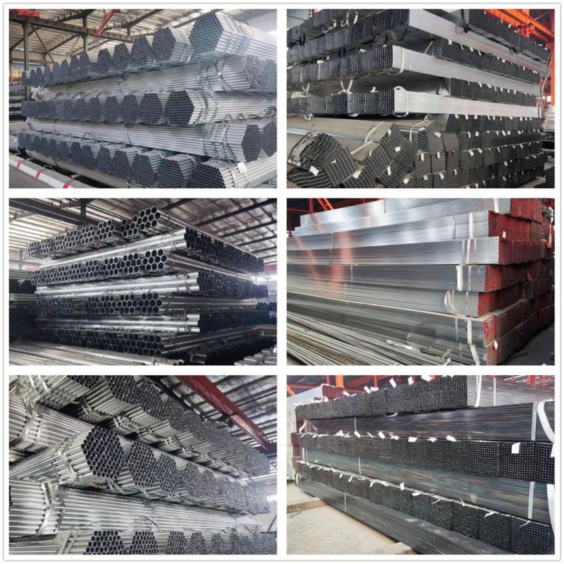 Building Material API 5L Grade B Carbon Steel ASTM A106 A36 BS 1387 Ms Galvanized Hollow Section Steel Pipe Welded Steel Square Round Steel Pipe