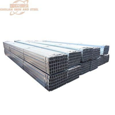 Hot Dipped Galvanized C Steel Purlin Structures Steel Section Slotted Steel C Beam Channel