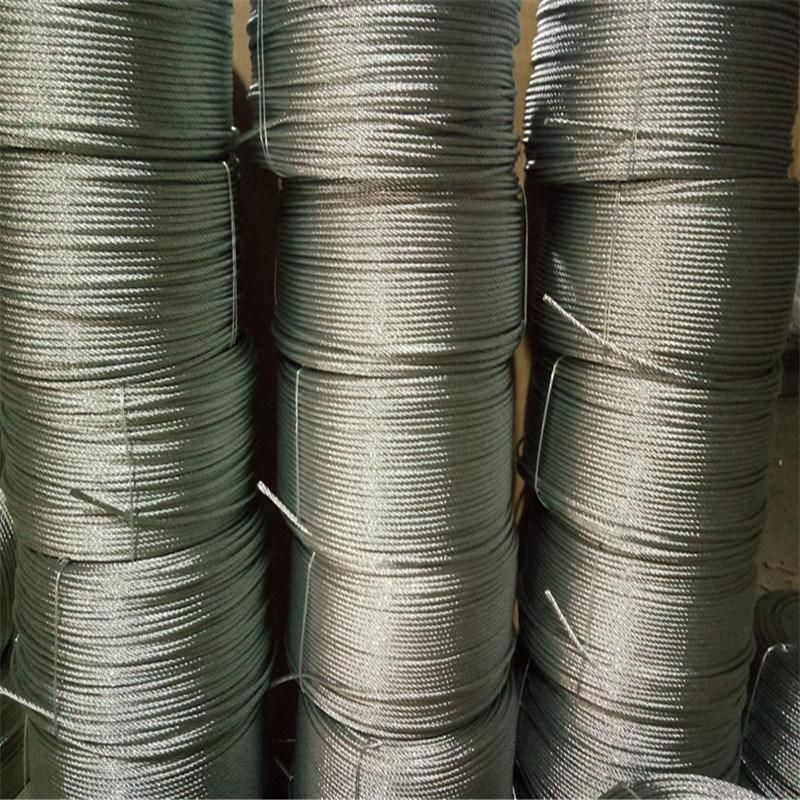 Ungalvanized 6*12+7FC Steel Wire Rope