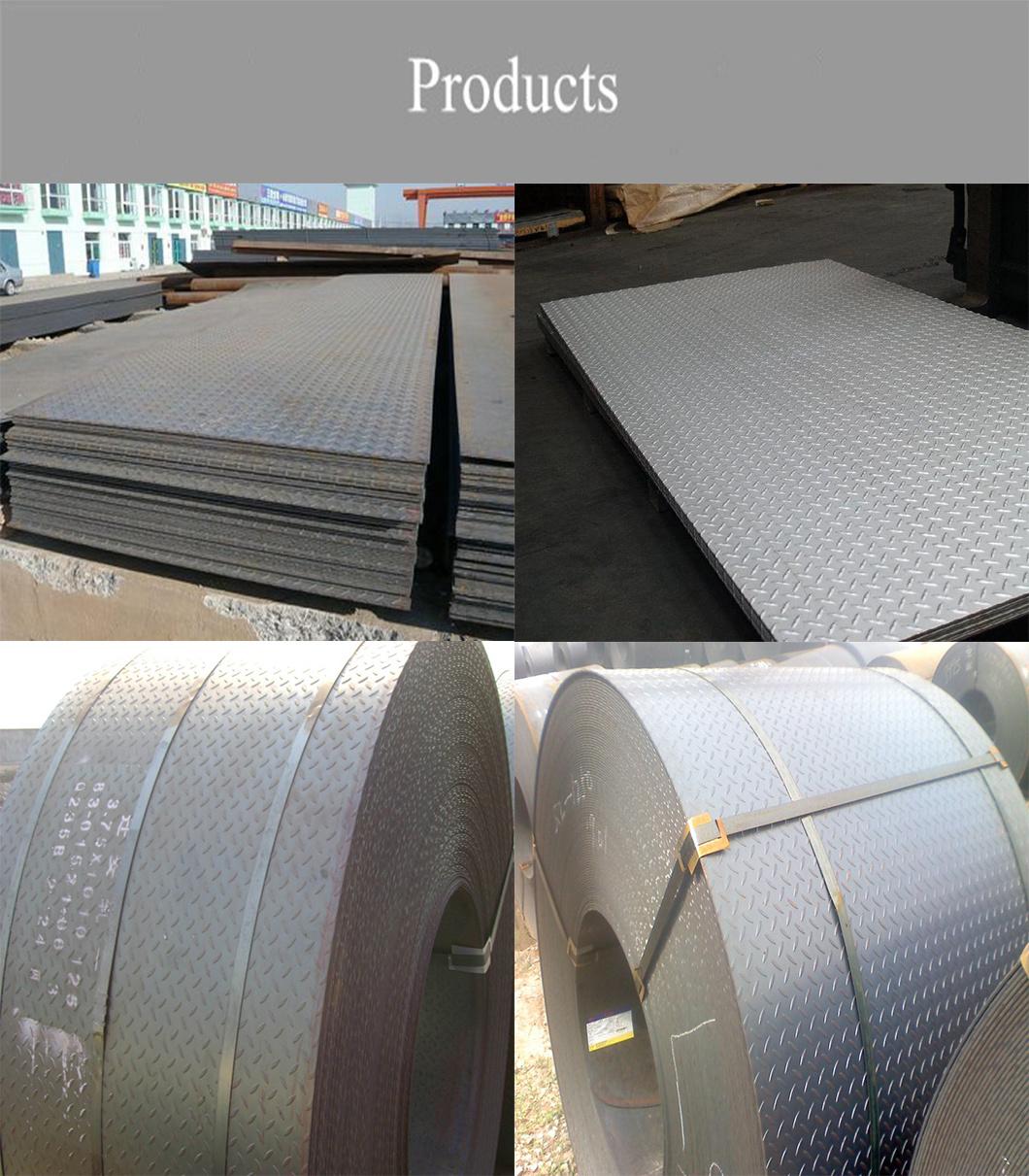 Floor Plate Tear Drop A36 Ss400 Carbon Checkered Steel Sheet