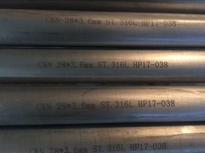 Ss304/316 Steel Pipe, A312 Tp316/Tp316L Steel Pipes