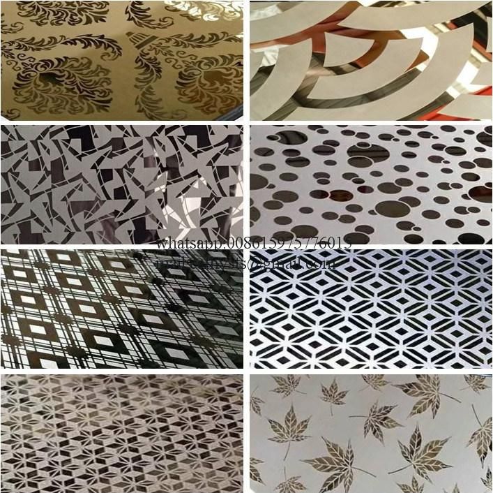 Mirror Finish Embossed Decorative Panel Water Ripple Stainless Steel Sheet