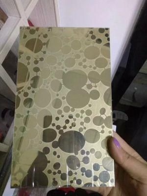 Etched PVD Color Coating Stainless Steel Plates Board Mirror Polished Stainless Steel Sheet