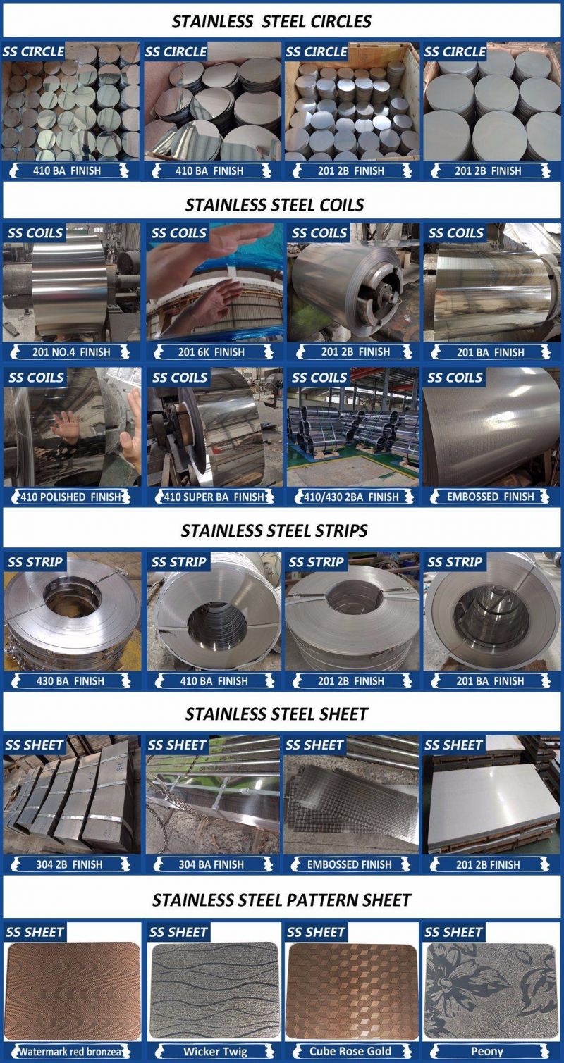 Cold Rolled Stainless Steel Circle Grade 410 430 for Plate Pan