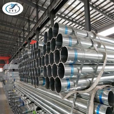 Tianjin ERW Hot Dipped Galvanized Round Steel Pipe / Gi Pipe Pre Galvanized Steel Pipe Galvanized Tube for