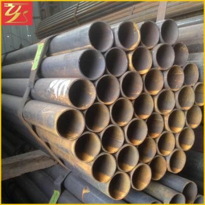 Schedule 40 Carbon ERW Welded Mild Round Black Steel Pipe for Furnitures and Construction