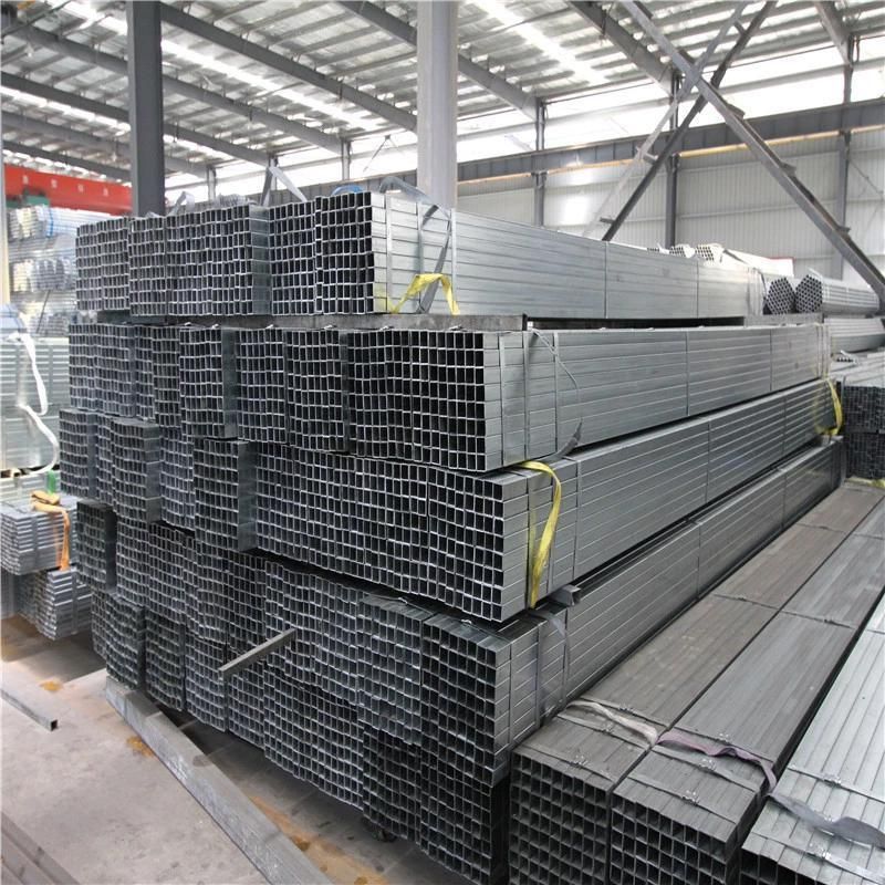 Hot Dipped Galvanized Square Steel Pipe Wholsale Manufacturer Prime Quality ASTM BS Gi Galvanized Square Steel Pipe for Construction