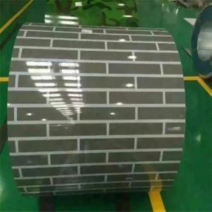 Color Coated Aluminum Coil Ppal Commercial Building Brick Grain Decoration Used