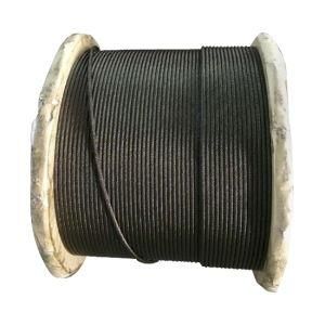 19*7-6mm -Ungalvanized Steel Wire Rope, Non-Rotating Wire Rope
