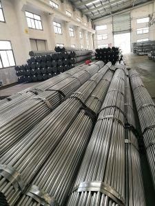 Welded Q235/Q345/BS1387/ASTM A36/SPCC/Q195 Fence Greenhouse Mild Galvanized Steel Tube