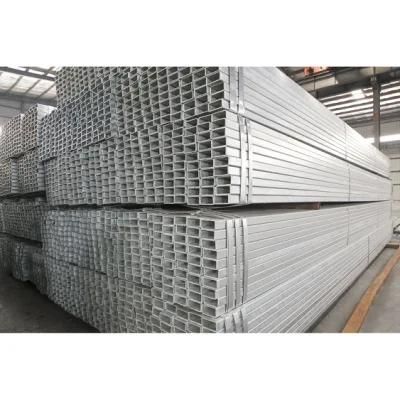 Q235 Low Carbon Steel Square Rectangular Tube/ Ms Gi Hollow Section Steel Pipe/ Hot DIP Galvanized Structural Steel Tube