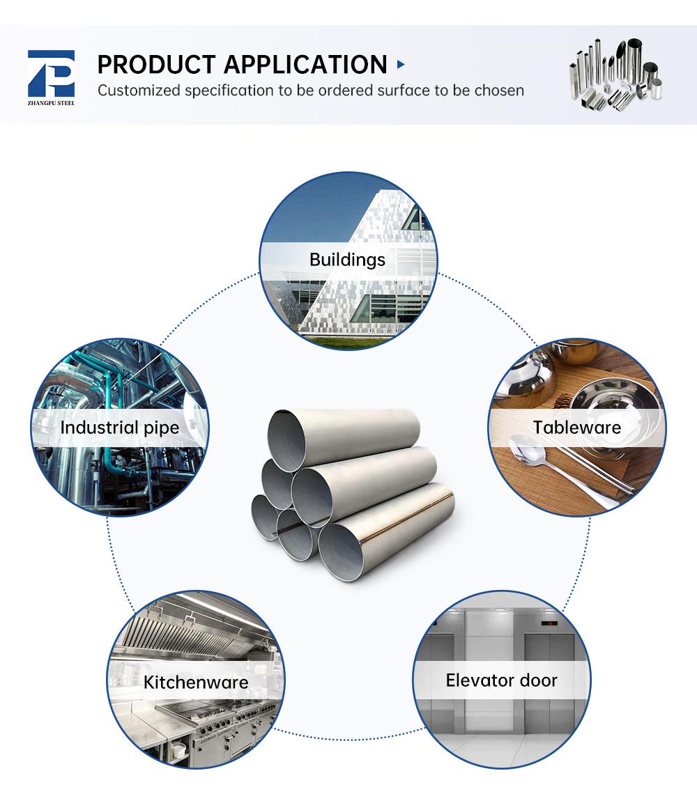 Good Quality Stainless Steel Welded 201 304 316 Grade Stair Railing Stainless Steel Tubes for Handrails