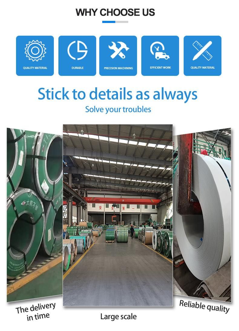 High Standard Hot Rolled 201 202 304 316L 430 409L 2205 Stainless Steel Coil No. 1 Surface