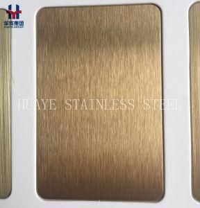 Luxury Gold Color Stainless Steel Decor Sheet Plate Panel Quality Gurantee