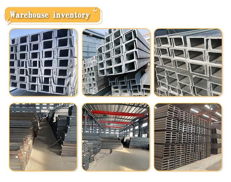 Hot Rolled A36/Ss400/Q235/JIS Standard Ms Carbon/Stainless/Galvanized/ Zinc Coated Section Channel Steel Profile C Z U W J H Shape Steel Channel