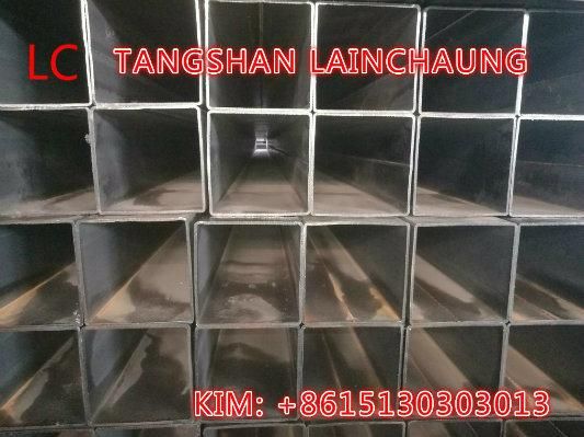 Sea Worthy Package of Black Steel Square and Rectangular Tube Export to South America