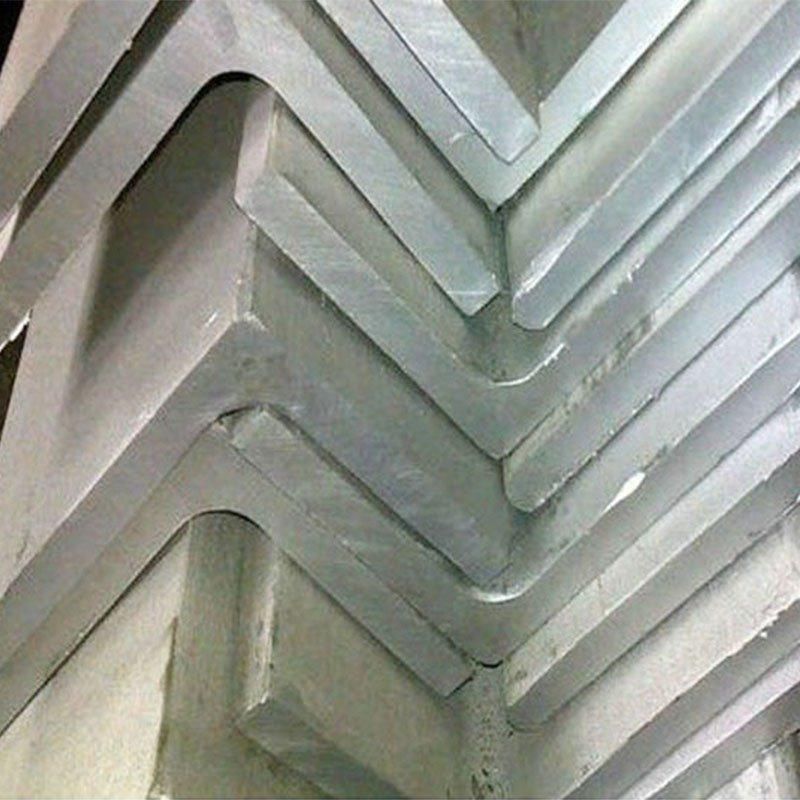 Black and Galvanized Steel Angle Bracket