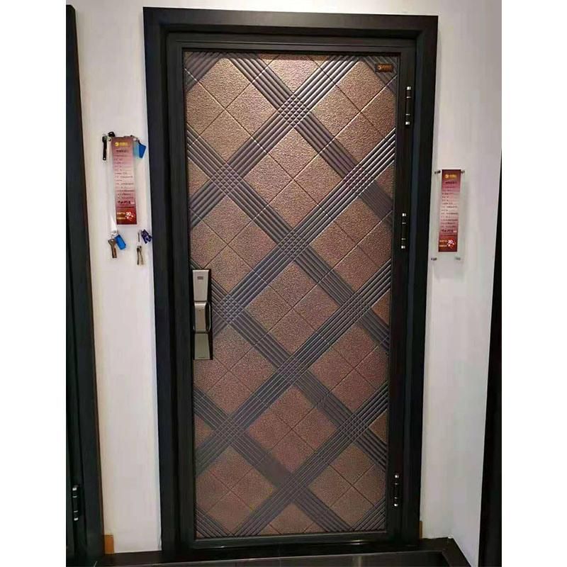 Design High Quality Single Double Exterior Security Steel Door