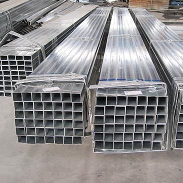 Hot Dipped Galvanized Rectangular Section Cold Rolled Material Mild Steel Pipe for Construction