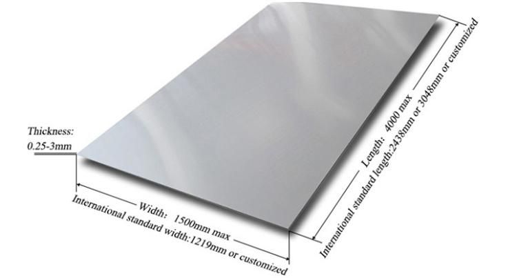 Hot Rolled No. 1/2b/2e Ss Sheet Stainless Steel Plate