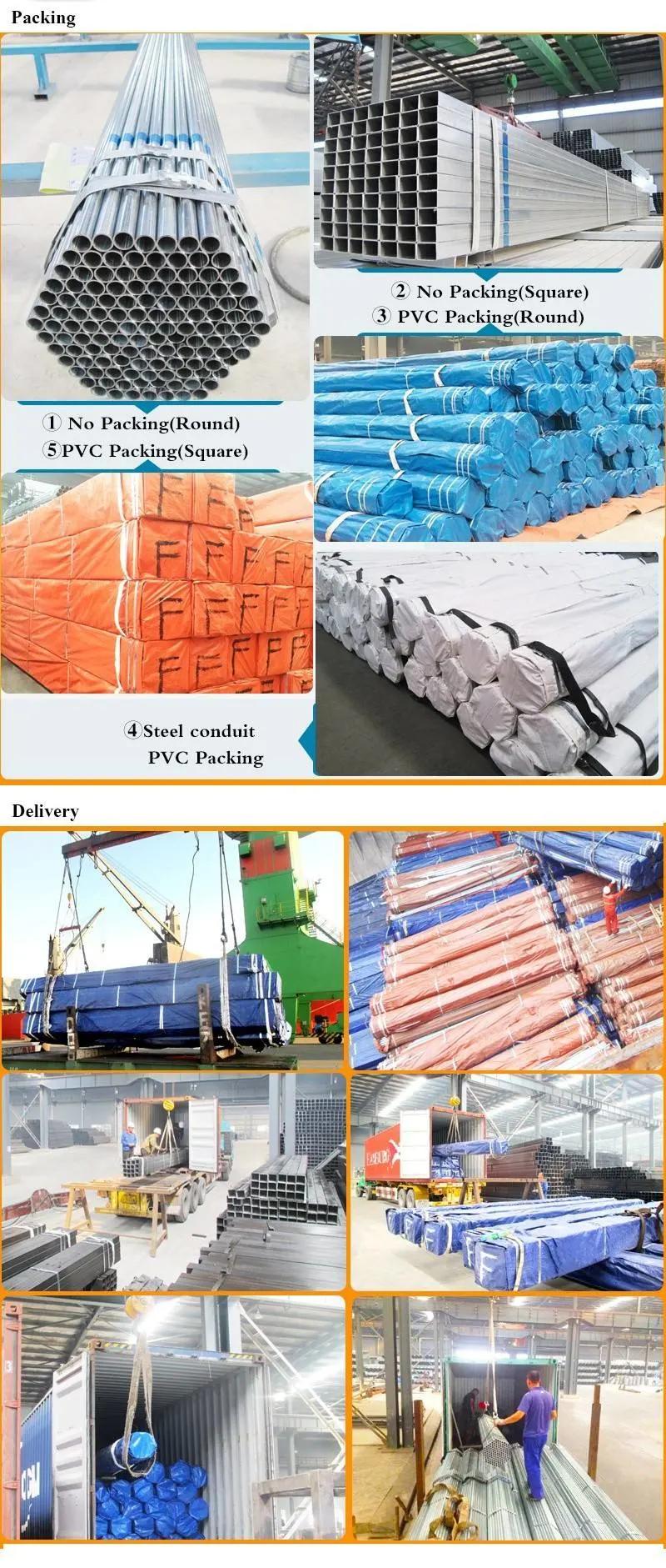 China Factory Professional Exporter of Galvanized Steel Pipe Hollow Section Galvanized Square Rectangular Steel Tube