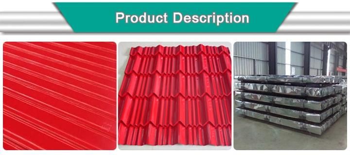 PPGI Color Coated Zinc Coated Galvanized Steel Corrugated Roofing Sheet