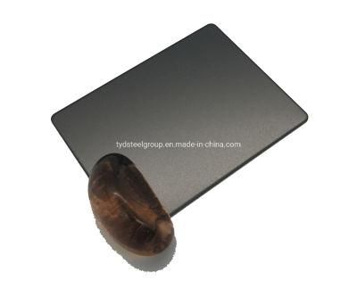 Finely Processed Black Color PVD Titanium Slit Edge Bead Blast Decorative Plate Stainless Steel Sheet