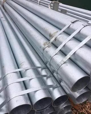 Hot Dipped Galvanized Round Steel Pipe Wholsale Manufacturer Prime Quality ASTM BS Gi Galvanized Round Steel Pipe for Construction