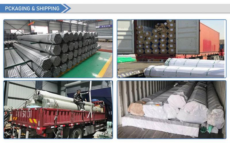 ASTM AISI A312 Round/Square 201 202 304 304L 316 904L 430 5083 3003 1020 Seamless/Welded Hairline Mirror Galvanized/Aluminum/Stainless/Carbon Steel Tube Pipe