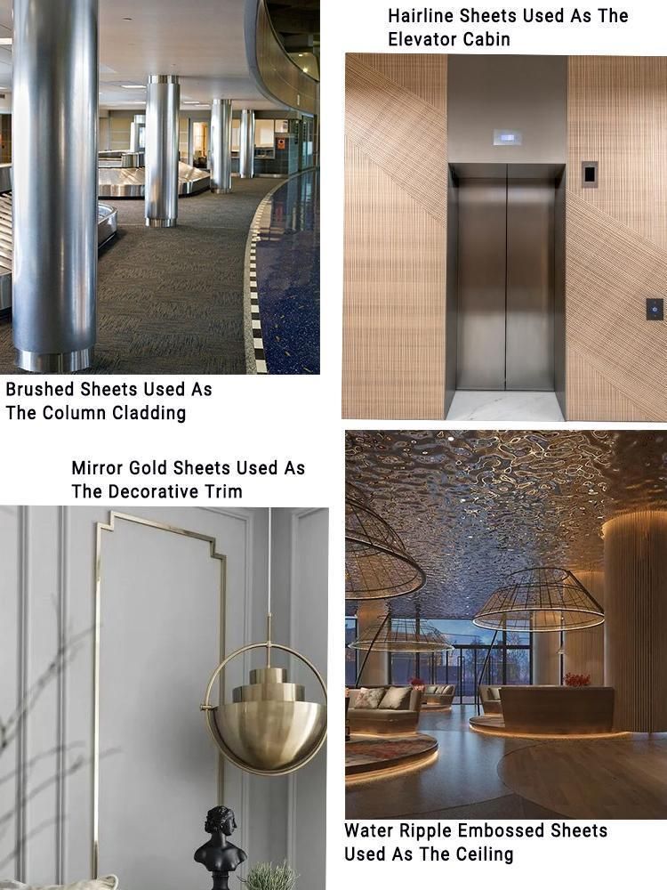 Customized High Quality Color Coated Hairline ASTM 904L Decorative Stainless Steel Sheet/Plate