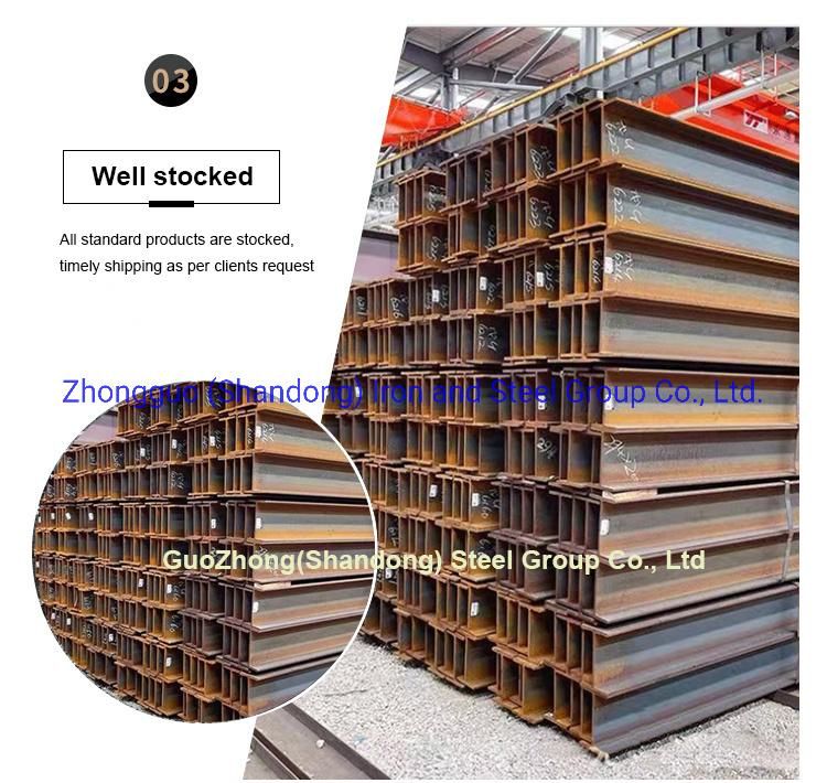 Guozhong Q235A/B/C Carbon Alloy Steel I Beam/H Beam for Sale