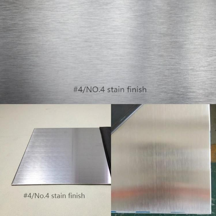 201 304 316L 2b Ba No. 4 Hl 8K Surface Finish 4X8 Size Cold Rolled Stainless Steel Sheet