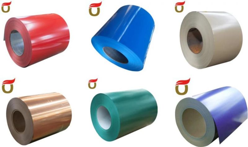 Cold Rolled Color Coated 0.3-3mm Thickness Galvanized Steel Coil with ISO Certification