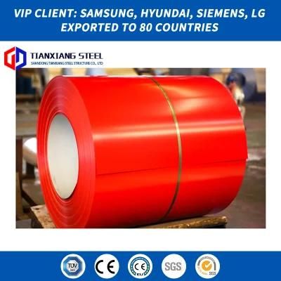 China Manufacture Prepainted PPGL PPGI Coated Steel Coil Sheet Metal