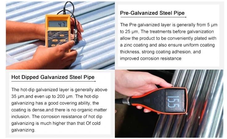 Hydraulic/Automobile Construction & Decoration Zhongxiang ASTM 106 Galvanized Steel Pipe