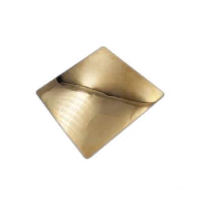 Taiyuda2 Group Gold Diamond Color Coating 2b Ba Vibration Decoration Inox Austenitic Stainless Steel Sheet