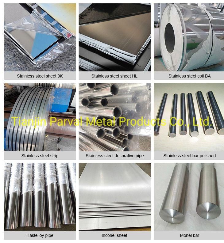 2.2m Width Stainless/Galvanized/Alloy/Carbon Steel Sheet Price Polished 201 304 316 410 430 Type 904 Duplex 6K 8K