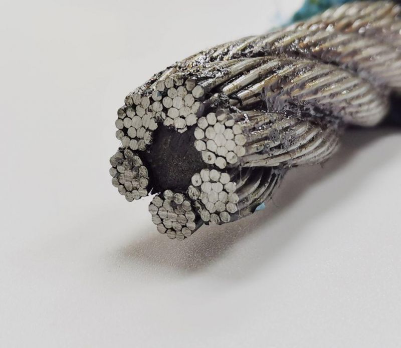 Galvanized Wire Rope 6X19+FC/Iwrc 6X19s+FC/Iwrc 1770 MPa 12mm for Winches Hoisting