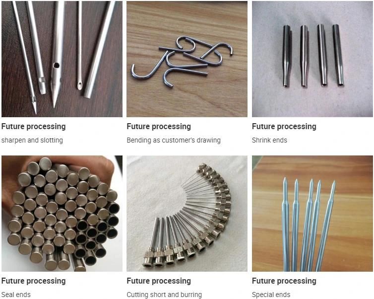 Customized 304 316 Stainless Steel Pipe Capillary Seamless Small Steel Tube