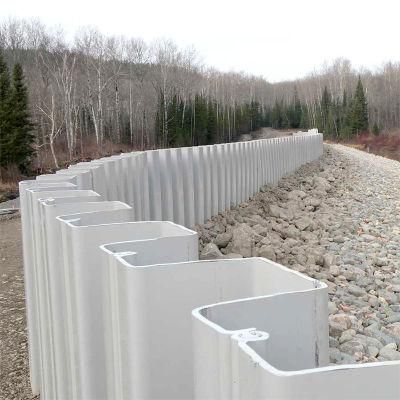 Hot Rolled Steel Piling 400X150X17.5mm Size Breakwater U Shape Steel Sheet Pile Price Per Meter