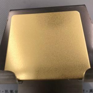 Cold Rolled Stainless Steel PVD Sheet-Titanium Gold with Sandblasted Finish