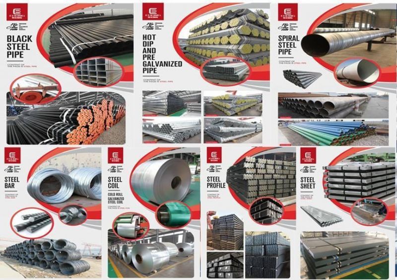 Tianjin Ehong 20*20 to 600*600 Gi Square Hollow Steel Metal Tube Galvanized Steel Square Pipe/Tube