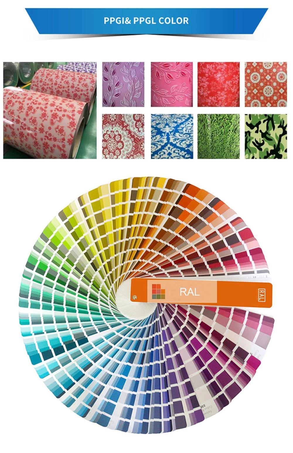 PPGI PPGL Manufacturer 0.12-4.0mm PPGI PPGL Color Coated Steel Sheet/Plate/Coil