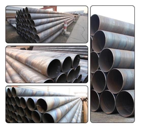 Spiral Seam Submerged Arc Welded Steel Pipe Price Q235 Saw Spiral Welded Pipe Schedule 80 Spiral Pipe Price