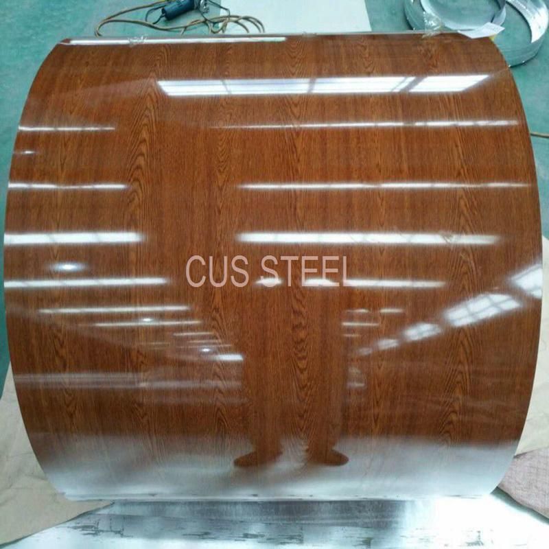 Wooden Grain Galvanized Steel Coil/Wood Pattern Zinc Coated Coil