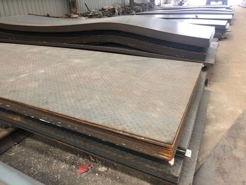 Thick Mild Steel Chequered Plate Hot Rolled Coils Carbon Checkered Sheet